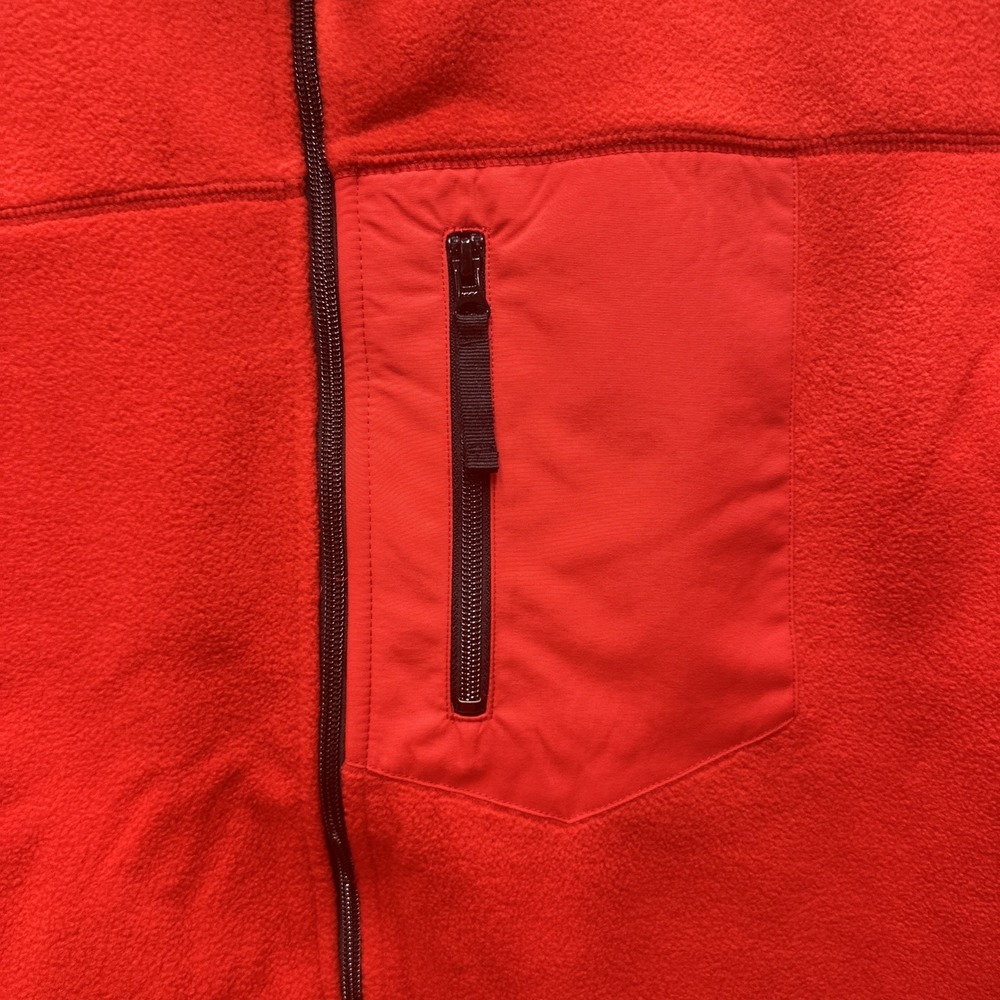Duluth Trading Co Fleece Jacket Mens L Bright Red Full Zip New in Bag - Picture 2 of 15